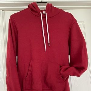 American apparel Burgundy hoodie.